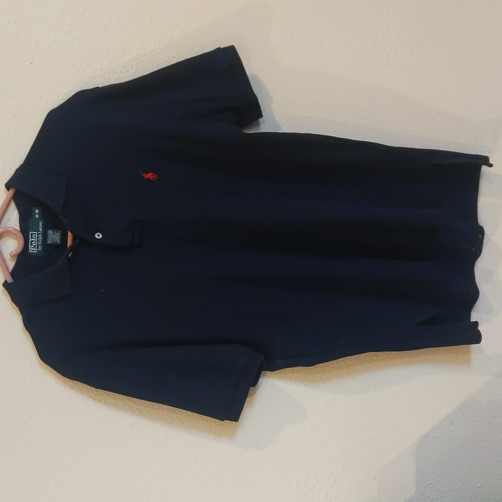 Polo Navy w Red